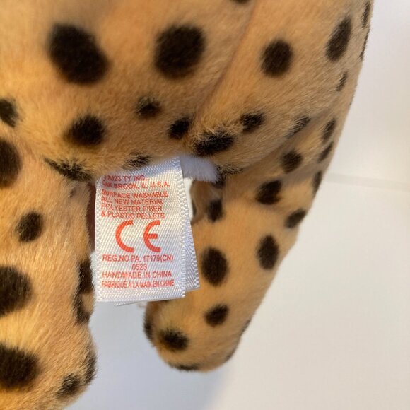 Ty Beanie Bellies Lloyd Leopard 6" Stuffed Plush Toy 2023 Green Eyes W Tag - Picture 9 of 10